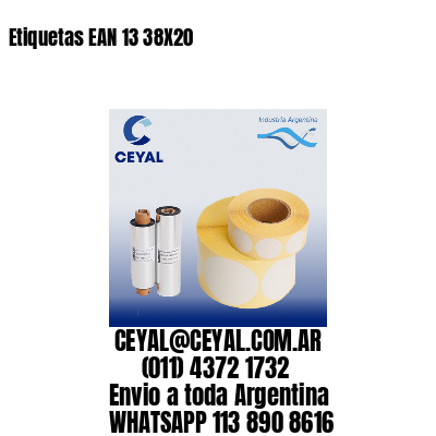 Etiquetas EAN 13 38X20