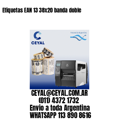 Etiquetas EAN 13 38×20 banda doble
