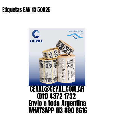 Etiquetas EAN 13 50X25