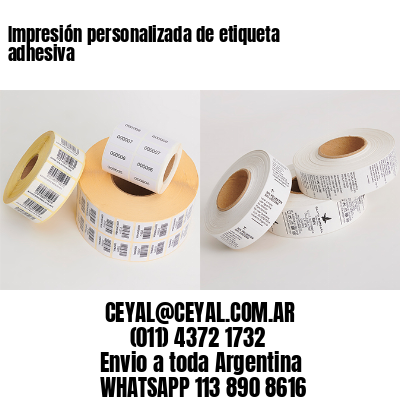 Impresión personalizada de etiqueta adhesiva