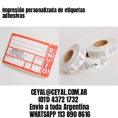 Impresión personalizada de etiquetas adhesivas