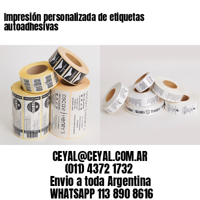 Impresión personalizada de etiquetas autoadhesivas