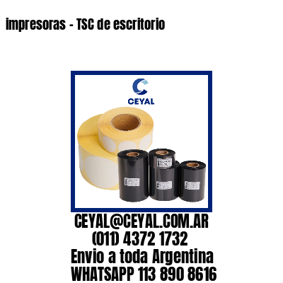 impresoras – TSC de escritorio