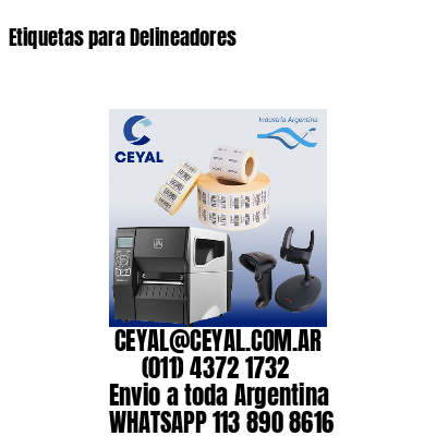 Etiquetas para Delineadores