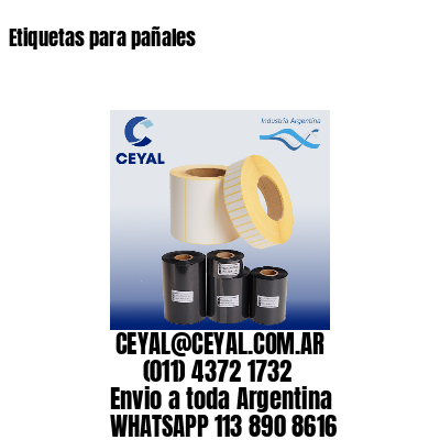 Etiquetas para pañales