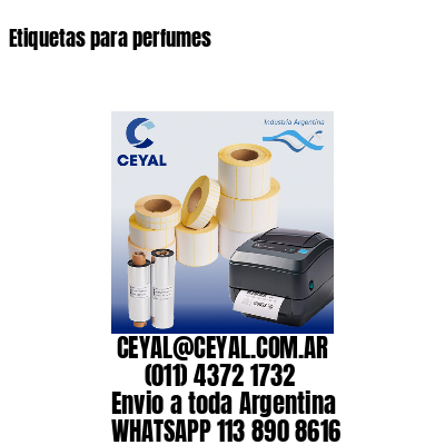 Etiquetas para perfumes