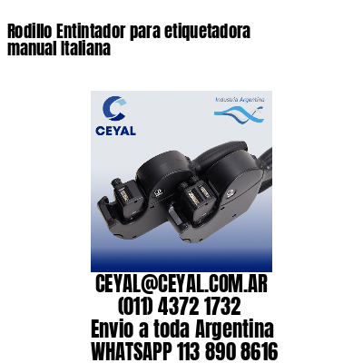 Rodillo Entintador para etiquetadora manual Italiana