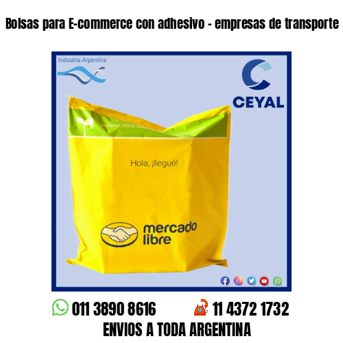 Bolsas para E-commerce con adhesivo – empresas de transporte