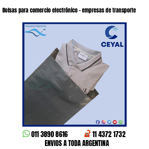 Bolsas para comercio electrónico – empresas de transporte