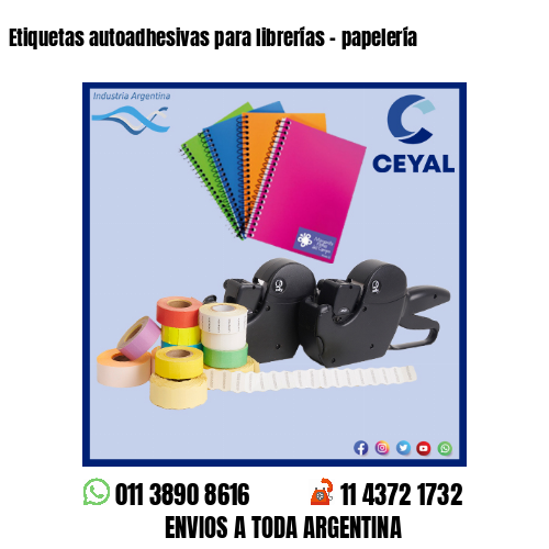 Etiquetas autoadhesivas para librerías – papelería