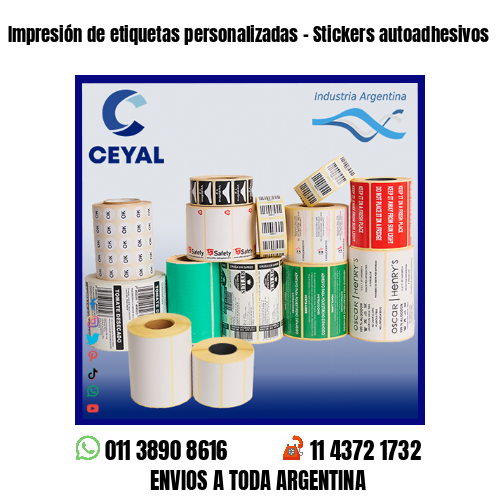 Impresión de etiquetas personalizadas – Stickers autoadhesivos