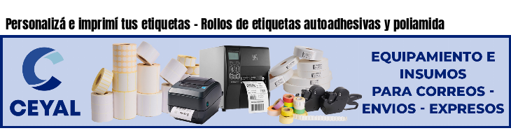 Personalizá e imprimí tus etiquetas - Rollos de etiquetas autoadhesivas y poliamida