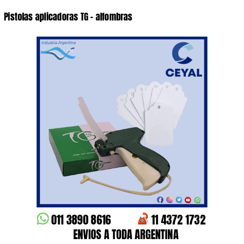 Pistolas aplicadoras TG – alfombras