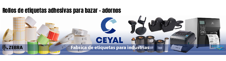 Rollos de etiquetas adhesivas para bazar - adornos