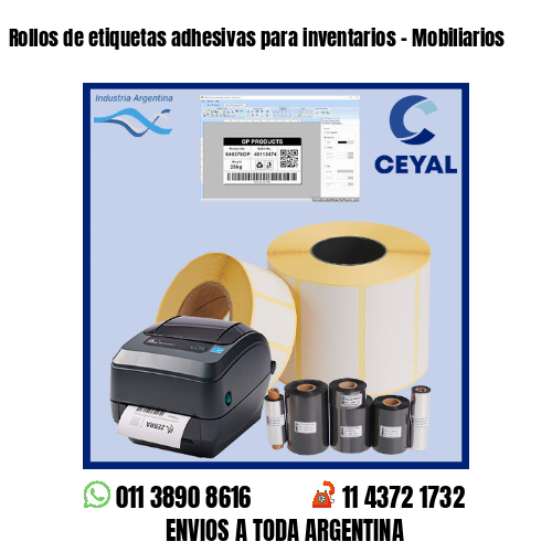 Rollos de etiquetas adhesivas para inventarios – Mobiliarios