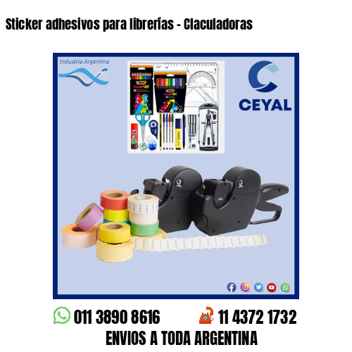 Sticker adhesivos para librerías – Claculadoras