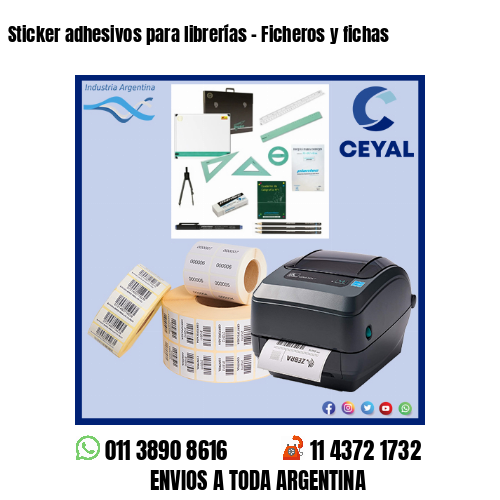 Sticker adhesivos para librerías – Ficheros y fichas