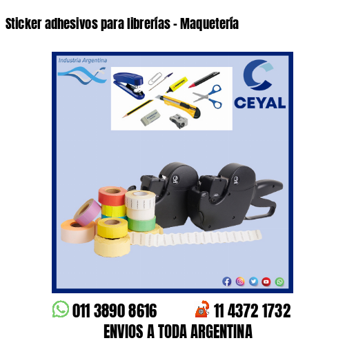 Sticker adhesivos para librerías – Maquetería