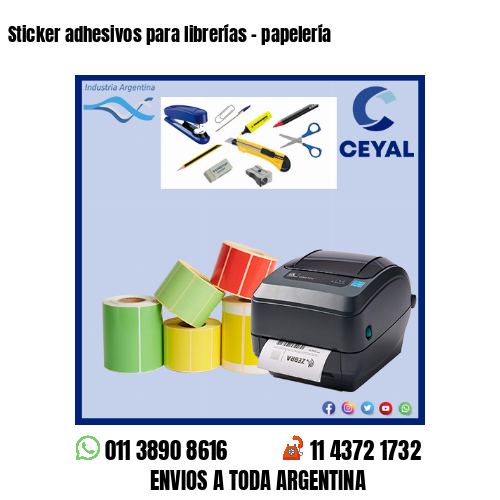 Sticker adhesivos para librerías – papelería