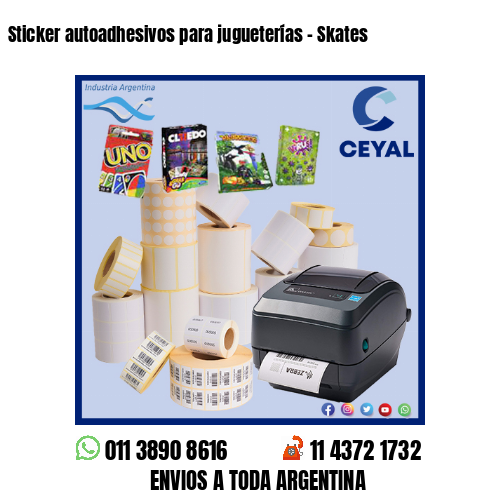 Sticker autoadhesivos para jugueterías – Skates