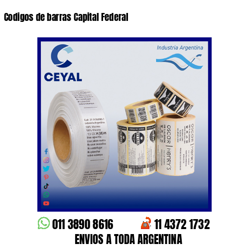 Codigos de barras Capital Federal