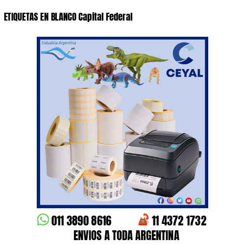 ETIQUETAS EN BLANCO Capital Federal