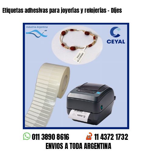 Etiquetas adhesivas para joyerías y relojerías – Dijes