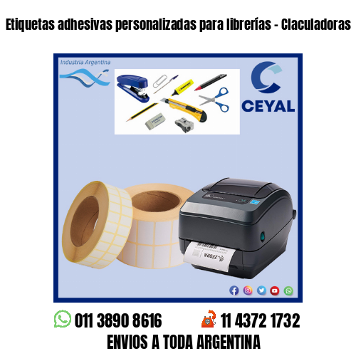 Etiquetas adhesivas personalizadas para librerías – Claculadoras