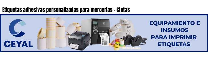 Etiquetas adhesivas personalizadas para mercerías - Cintas