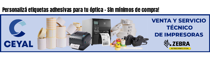 Personalizá etiquetas adhesivas para tu óptica - Sin mínimos de compra!