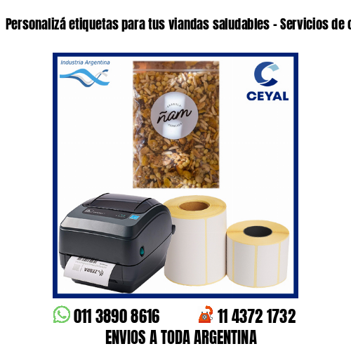 Personalizá etiquetas para tus viandas saludables – Servicios de comida light