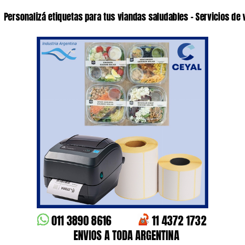 Personalizá etiquetas para tus viandas saludables – Servicios de viandas