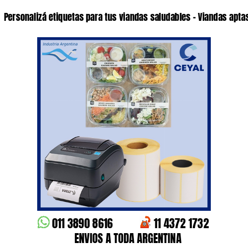 Personalizá etiquetas para tus viandas saludables – Viandas aptas celíacos