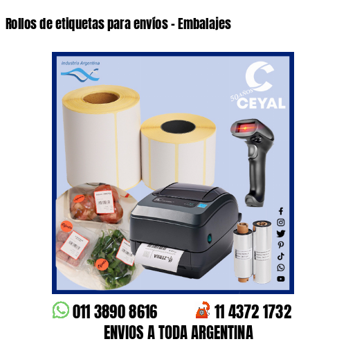 Rollos de etiquetas para envíos – Embalajes