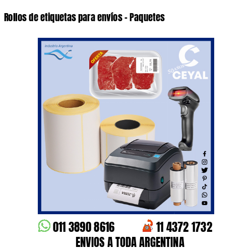 Rollos de etiquetas para envíos – Paquetes
