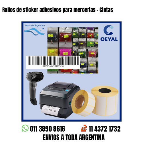 Rollos de sticker adhesivos para mercerías – Cintas