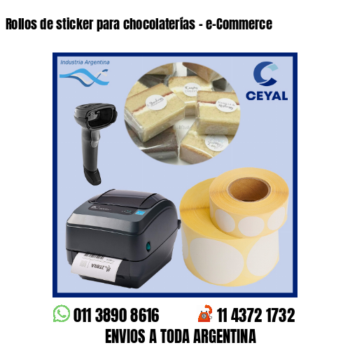 Rollos de sticker para chocolaterías – e-Commerce