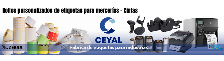 Rollos personalizados de etiquetas para mercerías - Cintas
