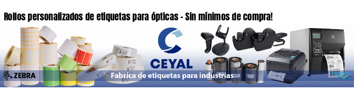 Rollos personalizados de etiquetas para ópticas - Sin mínimos de compra!