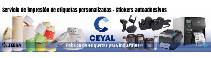 Servicio de impresión de etiquetas personalizadas - Stickers autoadhesivos