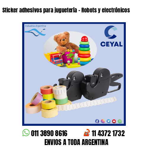 Sticker adhesivos para juguetería – Robots y electrónicos