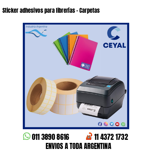 Sticker adhesivos para librerías – Carpetas