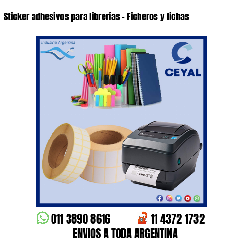 Sticker adhesivos para librerías – Ficheros y fichas