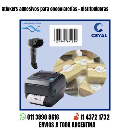 Stickers adhesivos para chocolaterías – Distribuidoras