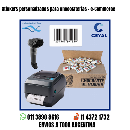 Stickers personalizados para chocolaterías – e-Commerce