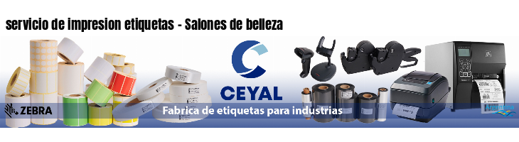 servicio de impresion etiquetas - Salones de belleza
