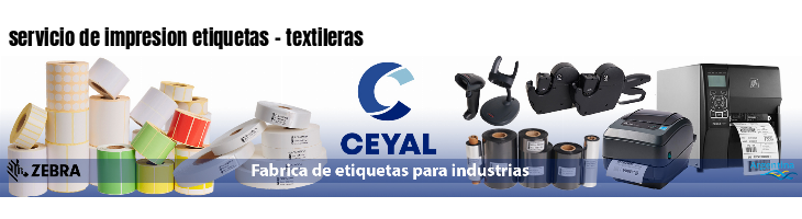 servicio de impresion etiquetas - textileras