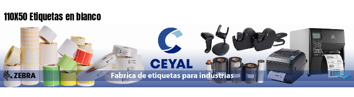 110X50 Etiquetas en blanco 