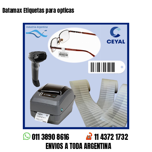 Datamax Etiquetas para opticas