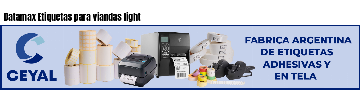 Datamax Etiquetas para viandas light